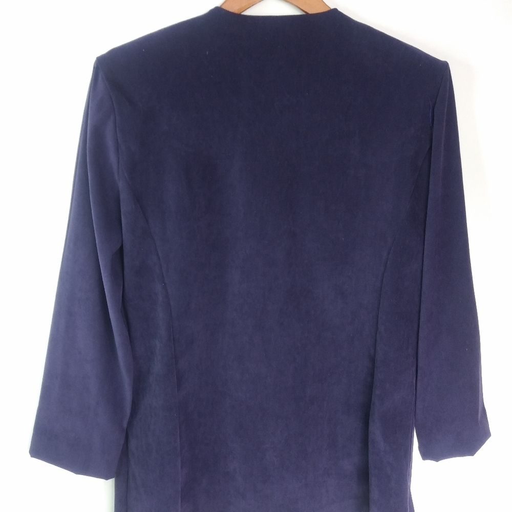 Dress Savvy 12 Purple Velvet Jacket Blazer - Picture 7 of 7